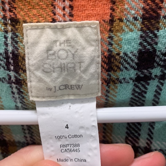 J Crew plaid boy shirt size 4 - Picture 2 of 2